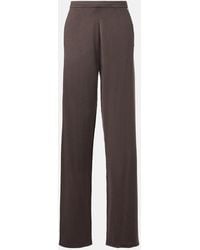 Extreme Cashmere - N°353 Relax Cotton And Cashmere Wide-Leg Pants - Lyst