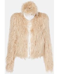 Dries Van Noten - Faux Fur Jacket - Lyst