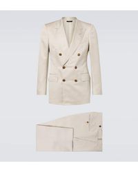 Tom Ford - Silk And Linen Twill Suit - Lyst