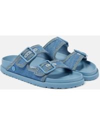 Birkenstock - Sandalen Arizona Aus Denim - Lyst