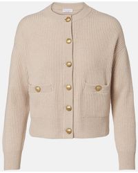 Brunello Cucinelli - Wool, Cashmere, And Silk Cardigan - Lyst