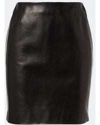 Gucci - Leather Miniskirt - Lyst