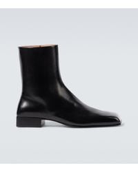 Bottega Veneta - Leather Jim Ankle Boots - Lyst