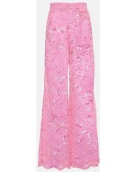 Dolce & Gabbana - Floral Lace Trousers - Lyst