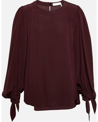 Chloé - Silk Top - Lyst