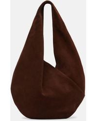 Aesther Ekme - Schultertasche Ora Medium Aus Veloursleder - Lyst