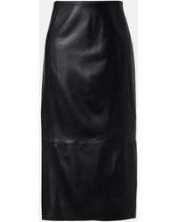 Vince - Leather Pencil Skirt - Lyst