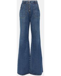 Etro - Embroidered Flared Jeans - Lyst