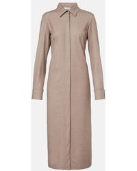 Max Mara - Pallino Cashmere-Blend Shirt Dress - Lyst