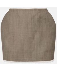 Magda Butrym - Wool Miniskirt - Lyst
