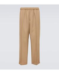 Jil Sander - Hose Aus Woll-Gabardine - Lyst