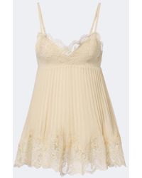 Zimmermann - Lace-Trimmed Chiffon Camisole - Lyst