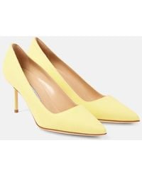 Manolo Blahnik - Bb 70 Suede Pumps - Lyst
