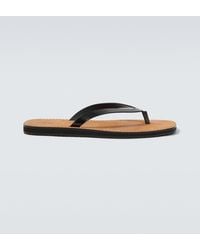 The Row - City Leather Thong Sandals - Lyst