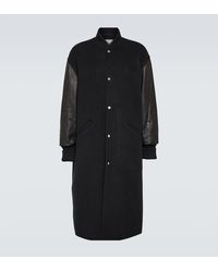 Jil Sander - Cashmere And Leather Coat - Lyst