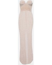 Magda Butrym - Vestido midi en croche de mezcla de algodon - Lyst