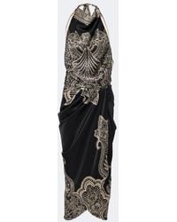 Johanna Ortiz - Printed Halterneck Silk Top - Lyst
