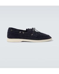 Loro Piana - Sea-Sail Walk Suede Boat Shoes - Lyst