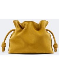 Loewe - Flamenco Medium Suede Clutch - Lyst