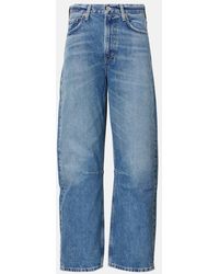 Citizens of Humanity - Miro High-Rise Cropped Barrel-Leg Jeans - Lyst