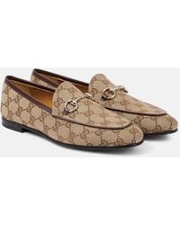 Gucci - Jordaan Gg Motif Loafers - Lyst