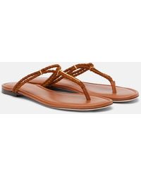 Tom Ford - Braided Leather Thong Sandals - Lyst