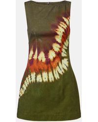 ALÉMAIS - Marilyn Dyed Denim Minidress - Lyst