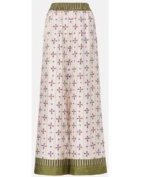 La DoubleJ - Eclipse Placee Silk Palazzo Pants - Lyst