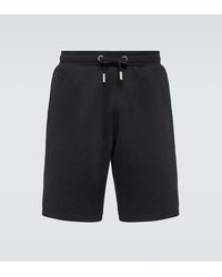 Ami Paris - Ami De Cour Cotton Fleece Bermuda Shorts - Lyst