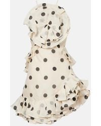 Zimmermann - Crush Ruffle Halter Mini Dress - Lyst