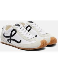 Loewe - Ballet Runner 2.0 Suede-Trimmed Sneakers - Lyst