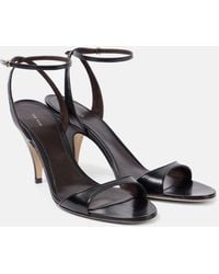 The Row - Vika Leather Slingback Sandals - Lyst