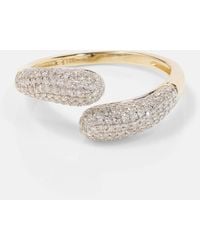 STONE AND STRAND - Hug 14kt Gold Ring With Diamonds - Lyst