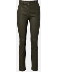 JOSEPH - Leather Slim Pants - Lyst