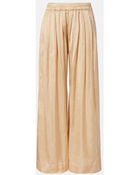 Isabel Marant - Nolia Satin Wide-Leg Pants - Lyst