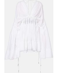 Christopher Esber - Sirocco Sheer Cotton-Blend Minidress - Lyst