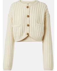 KHAITE - Cardigan Balser En Cachemire Et Mohair - Lyst