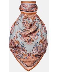 Zimmermann - Aster Printed Silk Crop Top - Lyst