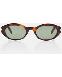 Saint Laurent - Sl 567 Oval Sunglasses - Lyst