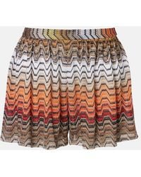 Missoni - Wave Lame Miniskirt - Lyst
