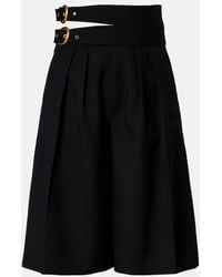 Chloé - Virgin Wool Shorts - Lyst