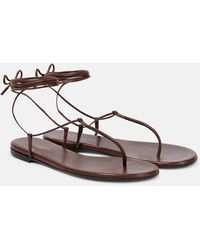 Gianvito Rossi - Gwyneth Leather Sandals - Lyst