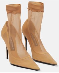 Dolce & Gabbana - Kim Dolce&gabbana Tulle Ankle Boots - Lyst