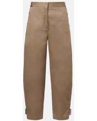 Proenza Schouler - Serene Cotton Barrel-Leg Pants - Lyst