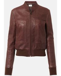 The Row - Bader Leather Jacket - Lyst