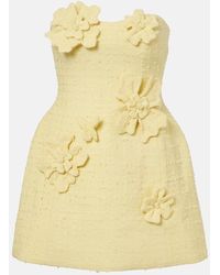 LEO LIN - Rosario Tweed Bustier Dress - Lyst