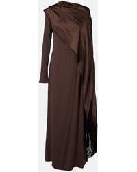 ‎Taller Marmo - Mounia Caped Crepe Cady Gown - Lyst