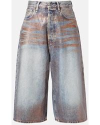 Acne Studios - Coated Denim Culottes - Lyst