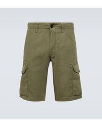 Incotex - Cotton And Linen Cargo Shorts - Lyst