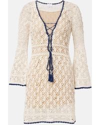 Anna Kosturova - Bianca Crochet Cotton Minidress - Lyst